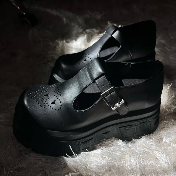 Windsor Smith Sour black leather platform shoes - Picture 4 of 4